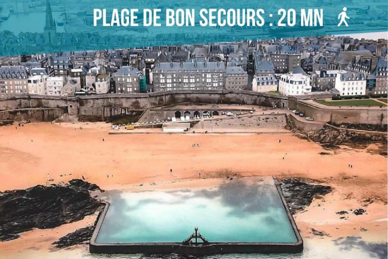 Appartement vue sur mer et sur intra muros st Malo ferry et commerces à 100 m Saint-Malo Extérieur photo